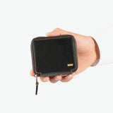 IS/IT 二つ折り財布 メンズ BOX型小銭入れ ブランド イズイット 財布 コンパクト ラウンドファスナー 軽量 本革 革 大人 ミニ 二つ折 ミニ財布 モノクロ ラウンドファスナー二つ折り財布 967603