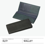 IS/IT 長財布 メンズ レディース ブランド イズイット 小銭入れあり 本革 革 鹿革 牛革 革財布 フラップ かっこいい きれいめ 上品 大人 軽量 軽い カード 薄い スリム ディアII ディアスキンかぶせ長財布 988603