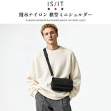 IS/IT ショルダーバッグ メンズ レディース ブランド ミニ ショルダー フラップ イズイット 撥水 軽量 軽い 丈夫 小さめ ナイロン 斜めがけバッグ 肩掛け 横型 横長 コンパクト おしゃれ ウェザー 984112