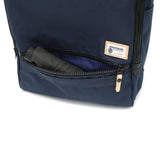 Mustash on-time tote bag Men's ladies za with zipper MOUSTACHE ON TIME Backpack Vertical Brand business commuting to school A4 Nylon Notebook PC 2WAY Rucksack 2WAY Tote Tote business trip JKA-2011