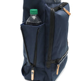 Mustash on-time tote bag Men's ladies za with zipper MOUSTACHE ON TIME Backpack Vertical Brand business commuting to school A4 Nylon Notebook PC 2WAY Rucksack 2WAY Tote Tote business trip JKA-2011