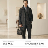 【日本正規品】 ジャスエムビー ショルダーバッグ メンズ レディース 斜めがけバッグ ブランド JAS M.B. 本革 レザー 牛革 革 斜めがけ 小さめ 大人 上品 2WAY A5 Oiled nubuck leather Wing Traveler S NL-003