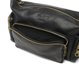 【日本正規品】 ジャスエムビー ショルダーバッグ メンズ レディース 斜めがけバッグ ブランド JAS M.B. 本革 レザー 牛革 革 斜めがけ 小さめ 大人 上品 2WAY A5 Oiled nubuck leather Wing Traveler S NL-003