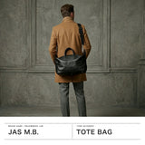 【日本正規品】 ジャスエムビー トートバッグ メンズ レディース ファスナー付き A4 大きめ JAS M.B. おしゃれ 革 ブランド カジュアル 3WAY ショルダー 旅行 日本製 Oiled nubuck leather Wing Traveler (L) NL-004