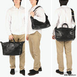 【日本正規品】 ジャスエムビー トートバッグ メンズ レディース ファスナー付き A4 大きめ JAS M.B. おしゃれ 革 ブランド カジュアル 3WAY ショルダー 旅行 日本製 Oiled nubuck leather Wing Traveler (L) NL-004