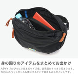 カリマー ウエストバッグ メンズ レディース 小さめ アウトドア KARRIMOR ショルダーバッグ ブランド ウエストポーチ 斜めがけ 軽量 大人 ナイロン かっこいい ペットボトル A5 5.5L 2WAY VT hip bag R 501222