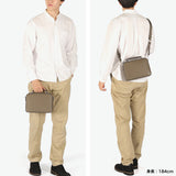 キーファーノイ ショルダーバッグ メンズ レディース ブランド Kiefer neu 斜めがけ 小さめ 大人 軽量 かっこいい 2WAY 本革 革 レザー A5 ショルダー バッグ 横長 ミニショルダー Sottile Box2wayミニショルダー KFN8006S