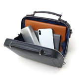 キーファーノイ ショルダーバッグ メンズ レディース ブランド Kiefer neu 斜めがけ 小さめ 大人 軽量 かっこいい 2WAY 本革 革 レザー A5 ショルダー バッグ 横長 ミニショルダー Sottile Box2wayミニショルダー KFN8006S