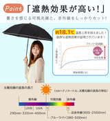 キザワ 折りたたみ傘 傘 レディース 軽量 晴雨兼用 折りたたみ 完全遮光 KIZAWA 遮光 無地 2WAY 長傘 遮光率100% UVカット率100% UPF50+ 撥水 8本骨 nino piping 2段式 折りたたみ日傘 25019-040