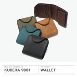 【正規品1年保証】 クベラ 9981 二つ折り財布 メンズ レディース ブランド KUBERA 9981 本革 牛革 レザー プエブロ 大人 小銭入れあり 財布 二つ折 ミニ財布 小さい コンパクト 日本製 PUEBLO TEXT MINI.4 51674