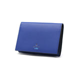 Pemegang Kad Perniagaan Lanvin di Biru Untuk Wanita Lanvin Kulit Tulen en Bleu Cute Leater Leather Cowhide Card Case Pejabat Perniagaan Elegant Bergaya Cantik Sasamachi Slim Wagram II 504611