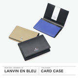 ランバン オン ブルー 名刺入れ メンズ 本革 レザー LANVIN en Bleu ブランド 薄型 革 牛革 カードケース ビジネス オフィス おしゃれ きれいめ ササマチ スリム ワグラムII 504611