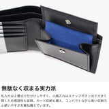 ランバン オン ブルー 財布 メンズ 二つ折 LANVIN en Bleu コンパクト ブランド 薄い 革 本革 牛革 レザー 軽量 軽い ミニ 小さめ 小さい 型押し ロゴ 小銭入れあり 二つ折り ワグラムII 504613
