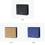 ランバン オン ブルー 財布 メンズ 二つ折 LANVIN en Bleu コンパクト ブランド 薄い 革 本革 牛革 レザー 軽量 軽い ミニ 小さめ 小さい 型押し ロゴ 小銭入れあり 二つ折り ワグラムII 504613
