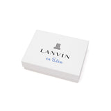 ランバン オン ブルー 財布 メンズ 二つ折 LANVIN en Bleu コンパクト ブランド 薄い 革 本革 牛革 レザー 軽量 軽い ミニ 小さめ 小さい 型押し ロゴ 小銭入れあり 二つ折り ワグラムII 504613