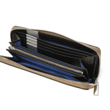 ランバン オン ブルー 長財布 メンズ LANVIN en Bleu 財布 ラウンドファスナー 大容量 本革 革 牛革 小銭入れ カード おしゃれ シンプル 大人 上品 ブランド レザー型押し ロングウォレット ワグラムII 504616