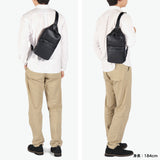 ランバン オン ブルー ボディバッグ メンズ LANVIN en Bleu バッグ ブランド 本革 レザー おしゃれ 斜めがけ ショルダーバッグ 縦型 大人 上品 カジュアル シンプル A5 レイト ワンショルダー 511901