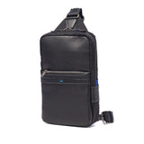 ランバン オン ブルー ボディバッグ メンズ LANVIN en Bleu バッグ ブランド 本革 レザー おしゃれ 斜めがけ ショルダーバッグ 縦型 大人 上品 カジュアル シンプル A5 レイト ワンショルダー 511901