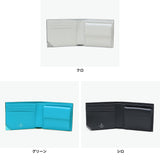 ランバン オン ブルー 二つ折り財布 メンズ ブランド LANVIN en Bleu 財布 本革 使いやすい コンパクト 二つ折 大人 革 折り財布 レザー スリム 薄い 薄型 小銭入れあり 軽量 軽い プレゼント アクア 513622