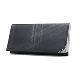 Lanvin on Blue Long Wallet Men's LANVIN en Bleu Wallet Thin Brand Genuine Leather Leather Slim Thin Simple Lightweight Card Holder Lots Stylish Adult Men 30s 40s Gift Cool Aqua 513624