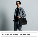 ランバン オン ブルー ビジネスバッグ メンズ LANVIN en Bleu 2WAY ビジネス ビジカジ ノートPC ブリーフケース 2WAY ショルダー 斜めがけ ブランド おしゃれ 通勤 出張 自立 PVC ストライプ B4 A4 バンプ 517522