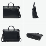 ランバン オン ブルー ビジネスバッグ メンズ LANVIN en Bleu 2WAY ビジネス ビジカジ ノートPC ブリーフケース 2WAY ショルダー 斜めがけ ブランド おしゃれ 通勤 出張 自立 PVC ストライプ B4 A4 バンプ 517522