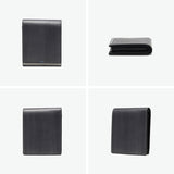 ランバン オン ブルー 二つ折り財布 メンズ LANVIN en Bleu 小銭入れあり ブランド レザー 本革 牛革 革 財布 折り財布 ウォレット おしゃれ 軽量 カード ガンメタル シンプル 大人 レノア 518612