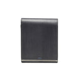 ランバン オン ブルー 二つ折り財布 メンズ LANVIN en Bleu 小銭入れあり ブランド レザー 本革 牛革 革 財布 折り財布 ウォレット おしゃれ 軽量 カード ガンメタル シンプル 大人 レノア 518612