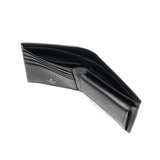 ランバン オン ブルー 二つ折り財布 メンズ LANVIN en Bleu 小銭入れあり ブランド レザー 本革 牛革 革 財布 折り財布 ウォレット おしゃれ 軽量 カード ガンメタル シンプル 大人 レノア 518612