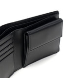 ランバン オン ブルー 二つ折り財布 メンズ LANVIN en Bleu 小銭入れあり ブランド レザー 本革 牛革 革 財布 折り財布 ウォレット おしゃれ 軽量 カード ガンメタル シンプル 大人 レノア 518612