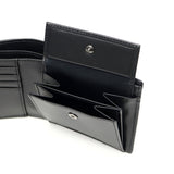 ランバン オン ブルー 二つ折り財布 メンズ LANVIN en Bleu 小銭入れあり ブランド レザー 本革 牛革 革 財布 折り財布 ウォレット おしゃれ 軽量 カード ガンメタル シンプル 大人 レノア 518612