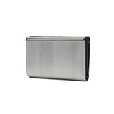 ランバン オン ブルー 二つ折り財布 メンズ LANVIN en Bleu 小銭入れあり ブランド レザー 本革 牛革 革 財布 折り財布 ウォレット おしゃれ 軽量 カード ガンメタル シンプル 大人 レノア 518613