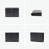 ランバン オン ブルー 二つ折り財布 メンズ LANVIN en Bleu 小銭入れあり ブランド レザー 本革 牛革 革 財布 折り財布 ウォレット おしゃれ 軽量 カード ガンメタル シンプル 大人 レノア 518613