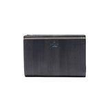 ランバン オン ブルー 二つ折り財布 メンズ LANVIN en Bleu 小銭入れあり ブランド レザー 本革 牛革 革 財布 折り財布 ウォレット おしゃれ 軽量 カード ガンメタル シンプル 大人 レノア 518613