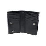 ランバン オン ブルー 二つ折り財布 メンズ LANVIN en Bleu 小銭入れあり ブランド レザー 本革 牛革 革 財布 折り財布 ウォレット おしゃれ 軽量 カード ガンメタル シンプル 大人 レノア 518613