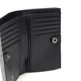 ランバン オン ブルー 二つ折り財布 メンズ LANVIN en Bleu 小銭入れあり ブランド レザー 本革 牛革 革 財布 折り財布 ウォレット おしゃれ 軽量 カード ガンメタル シンプル 大人 レノア 518613