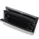 ランバン オン ブルー 二つ折り財布 メンズ LANVIN en Bleu 小銭入れあり ブランド レザー 本革 牛革 革 財布 折り財布 ウォレット おしゃれ 軽量 カード ガンメタル シンプル 大人 レノア 518613