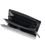 ランバン オン ブルー 二つ折り財布 メンズ LANVIN en Bleu 小銭入れあり ブランド レザー 本革 牛革 革 財布 折り財布 ウォレット おしゃれ 軽量 カード ガンメタル シンプル 大人 レノア 518613