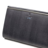 ランバン オン ブルー 二つ折り財布 メンズ LANVIN en Bleu 小銭入れあり ブランド レザー 本革 牛革 革 財布 折り財布 ウォレット おしゃれ 軽量 カード ガンメタル シンプル 大人 レノア 518613