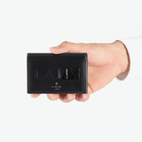 ランバン オン ブルー 名刺入れ メンズ 本革 LANVIN en Bleu ブランド 薄型 スリム レザー 牛革 カードケース かぶせ 大人 ビジネス 上品 おしゃれ シンプル 革小物 型押し ロゴ ディアブロ 名刺 519601