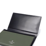 ランバン オン ブルー 名刺入れ メンズ 本革 LANVIN en Bleu ブランド 薄型 スリム レザー 牛革 カードケース かぶせ 大人 ビジネス 上品 おしゃれ シンプル 革小物 型押し ロゴ ディアブロ 名刺 519601