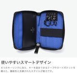 ランバン オン ブルー キーケース メンズ スマートキー 革 LANVIN en Bleu カード 免許証 ブランド おしゃれ 本革 牛革 レザー ファスナー 大きめ カードケース 一体型 4連 鍵入れ ロゴ ディアブロ 519602
