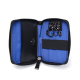 ランバン オン ブルー キーケース メンズ スマートキー 革 LANVIN en Bleu カード 免許証 ブランド おしゃれ 本革 牛革 レザー ファスナー 大きめ カードケース 一体型 4連 鍵入れ ロゴ ディアブロ 519602