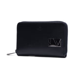 ランバン オン ブルー 二つ折り財布 メンズ 小さめ LANVIN en Bleu 財布 本革 レザー ブランド ラウンドファスナー 小銭入れあり ボックス型小銭入れ コンパクト シンプル  軽量 おしゃれ 上品 ロゴ ディアブロ 519604