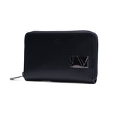 ランバン オン ブルー 二つ折り財布 メンズ 小さめ LANVIN en Bleu 財布 本革 レザー ブランド ラウンドファスナー 小銭入れあり ボックス型小銭入れ コンパクト シンプル  軽量 おしゃれ 上品 ロゴ ディアブロ 519604