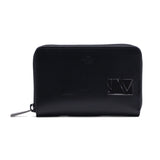 ランバン オン ブルー 二つ折り財布 メンズ 小さめ LANVIN en Bleu 財布 本革 レザー ブランド ラウンドファスナー 小銭入れあり ボックス型小銭入れ コンパクト シンプル  軽量 おしゃれ 上品 ロゴ ディアブロ 519604