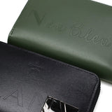 ランバン オン ブルー 二つ折り財布 メンズ 小さめ LANVIN en Bleu 財布 本革 レザー ブランド ラウンドファスナー 小銭入れあり ボックス型小銭入れ コンパクト シンプル  軽量 おしゃれ 上品 ロゴ ディアブロ 519604