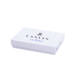 ランバン オン ブルー 二つ折り財布 メンズ 小さめ LANVIN en Bleu 財布 本革 レザー ブランド ラウンドファスナー 小銭入れあり ボックス型小銭入れ コンパクト シンプル  軽量 おしゃれ 上品 ロゴ ディアブロ 519604