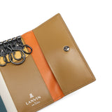 ランバン オン ブルー キーケース メンズ 本革 革 小銭入れ おしゃれ LANVIN en Bleu ブランド レザー 小銭入れ 小銭入れ付き コインケース 一体型 コンパクト キー 鍵 軽量 スタンパ 522601