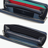 ランバン オン ブルー 長財布 メンズ ロングウォレット 小銭入れあり LANVIN en Bleu ブランド おしゃれ シンプル 大人 上品 ラウンドファスナー 財布 レザー 本革 牛革 札入れ 小銭入れ カード スタンパ 522605